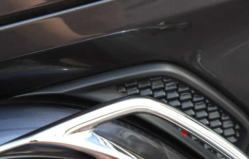  [AUSTRALIA] - BORUIEN Chrome Car Wheel Eyebrow Side Air Conditioning Vent Outlet Decoration Cover Sticker for Jeep JL Wrangler 2018 Up Chrome Side Vent Decor