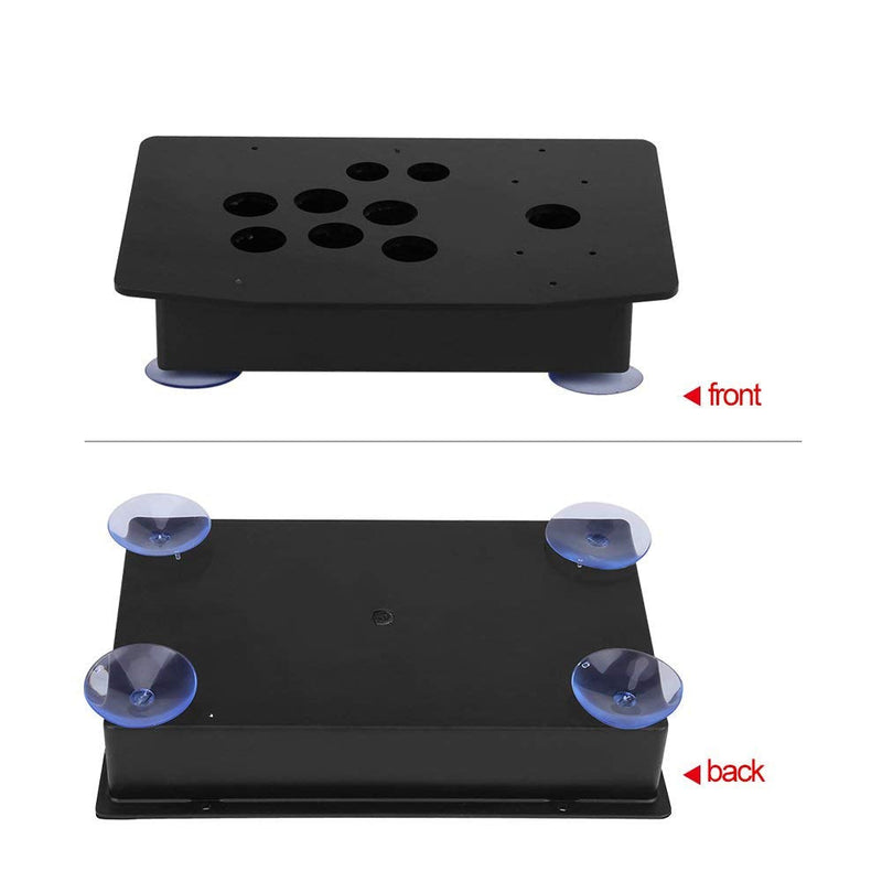  [AUSTRALIA] - FTVOGUE DIY Arcade Panel Black Case DIY Set Kits Acrylic Panel and Inclined Cases Replacement for Arcade Game