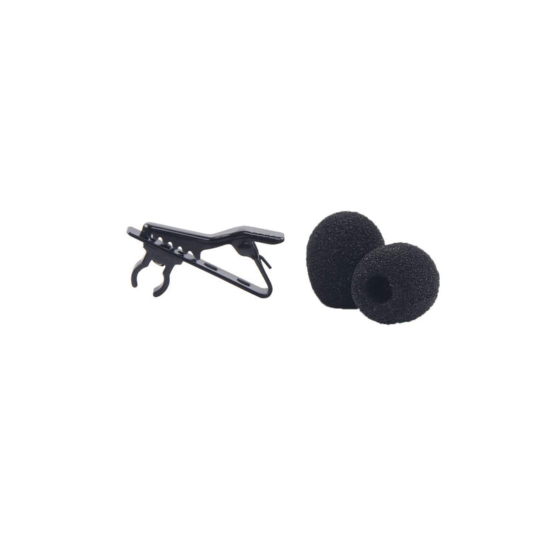  [AUSTRALIA] - 18Pcs Lapel Microphone Replacement Kit - 6Pcs Lapel Microphone Metal Tie Clips Lavalier Microphone Replacement, 6Pcs Foam Windscreen Cover and 6Pcs Plastic Wire Clips