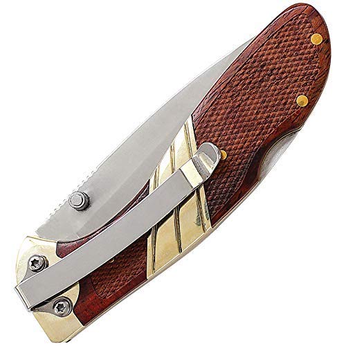 Old Timer 31OT Medium Lockback 6.5in High Carbon S.S. Folding Knife with 2.9in Drop Point Blade and Wood Handle for Outdoor, Hunting, Camping and EDC - LeoForward Australia