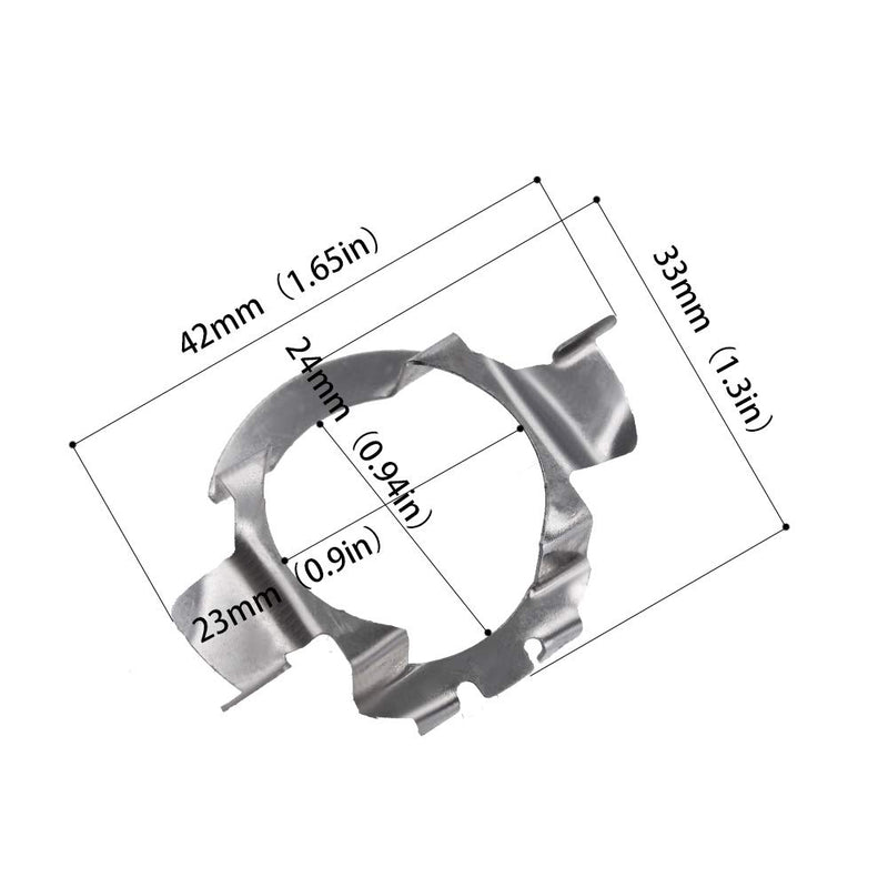 YUNPICAR H7 LED Headlight Adapter Bulb Adapter Holder Socket for Jetta Mercedes-Benz Audi BMW E85 X5 Audi Volkswagen Nissan Qashqai (A) A - LeoForward Australia