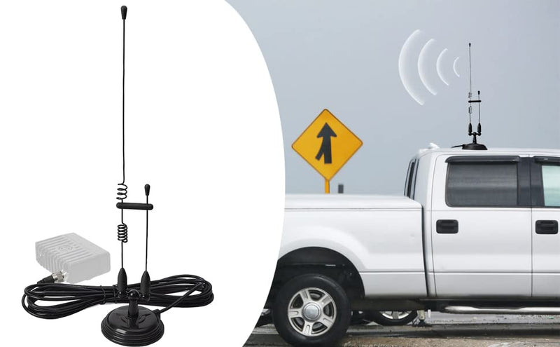  [AUSTRALIA] - TWAYRDIO Dual Band Antenna for Ham Two Way Radio, 144/430MHz VHF UHF Mobile Car Radio Antenna Full Kit with 3.6" Magnet Mount and 13ft RG58 Coax Cable PL259 Plug for 2M/70cm Amateur Transceiver