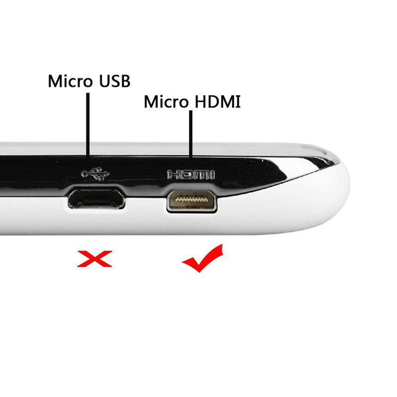 CY Right Angled 90 Degree Micro HDMI to HDMI Male HDTV Cable 150cm for Cell Phone & Tablet 1.5m - LeoForward Australia