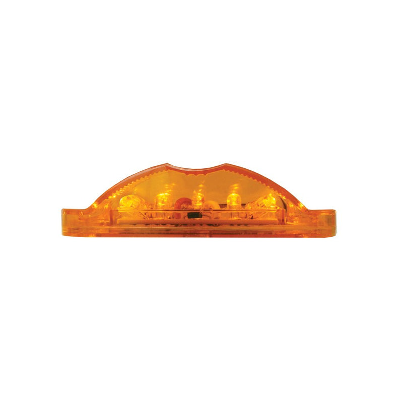  [AUSTRALIA] - Grand General 76250 Amber Rectangular Camel Back Wide Angle 14-LED Marker and Clearance Sealed Light