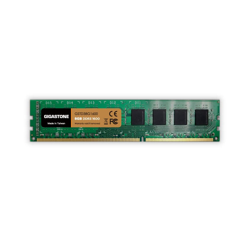  [AUSTRALIA] - 【DDR3 RAM】 Gigastone 8GB RAM DDR3 8GB DDR3-1600MHz PC3-12800 CL11 1.5V UDIMM 240 Pin Unbuffered Non ECC for PC Computer Desktop Memory Module Ram Upgrade (Desktop ONLY)