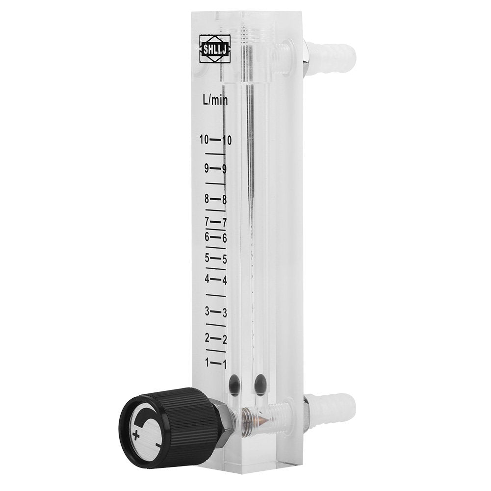  [AUSTRALIA] - LZQ-7 acrylic oxygen gas flow meter with control valve to measure gas flow 1-10LPM