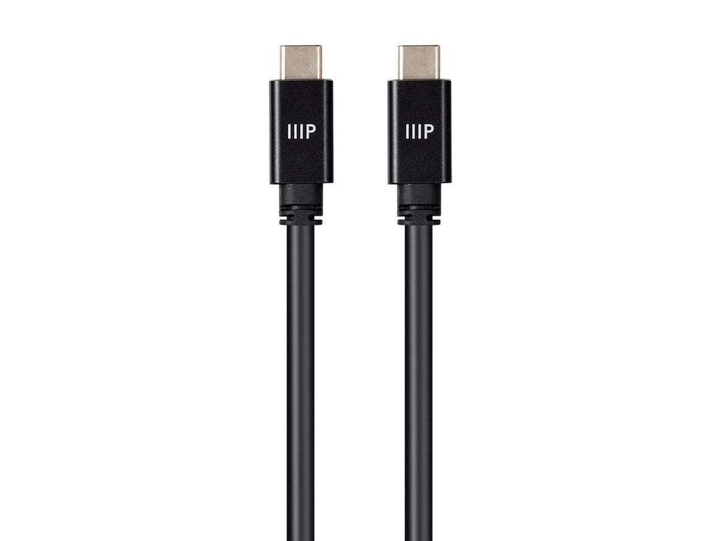  [AUSTRALIA] - Monoprice USB C to USB C 3.2 Gen 2 Cable - 2 Meters (6.6 Feet) - Black | 10Gbps, 5A, Type C, Ultra Compact, Compatible with Apple iPad/Xbox One / PS5 / Switch/Android and More 1 Pack 6.6 Feet
