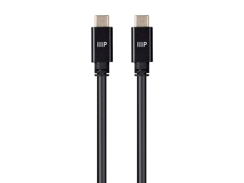  [AUSTRALIA] - Monoprice USB Type-C to Type-C 3.2 Gen 2 Cable - 3 Meter - Black | 10Gbps, 5A, Compatible with Galaxy S21/S21+/S20+ Ultra, Note 20/10 Ultra, MacBook Air/Pro, iPad Pro 2020/2018 - Select Series
