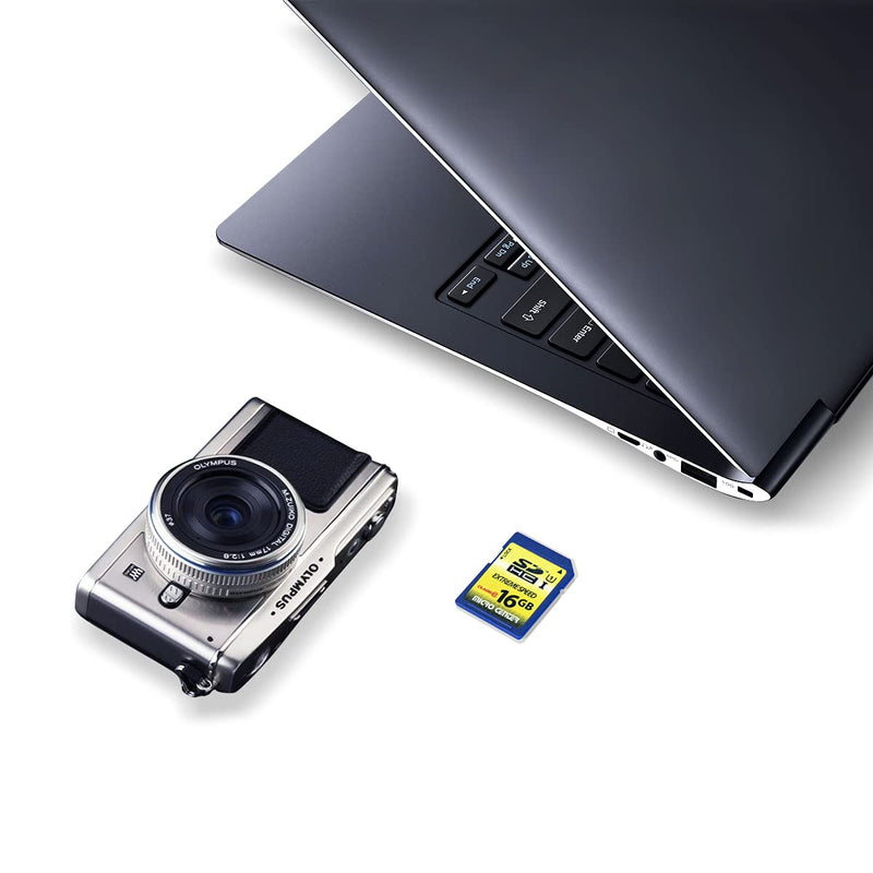  [AUSTRALIA] - 16GB Class 10 SDHC Flash Memory Card Full Size SD Card USH-I U1 Trail Camera Memory Card by Micro Center (5 Pack) 16GB x 5
