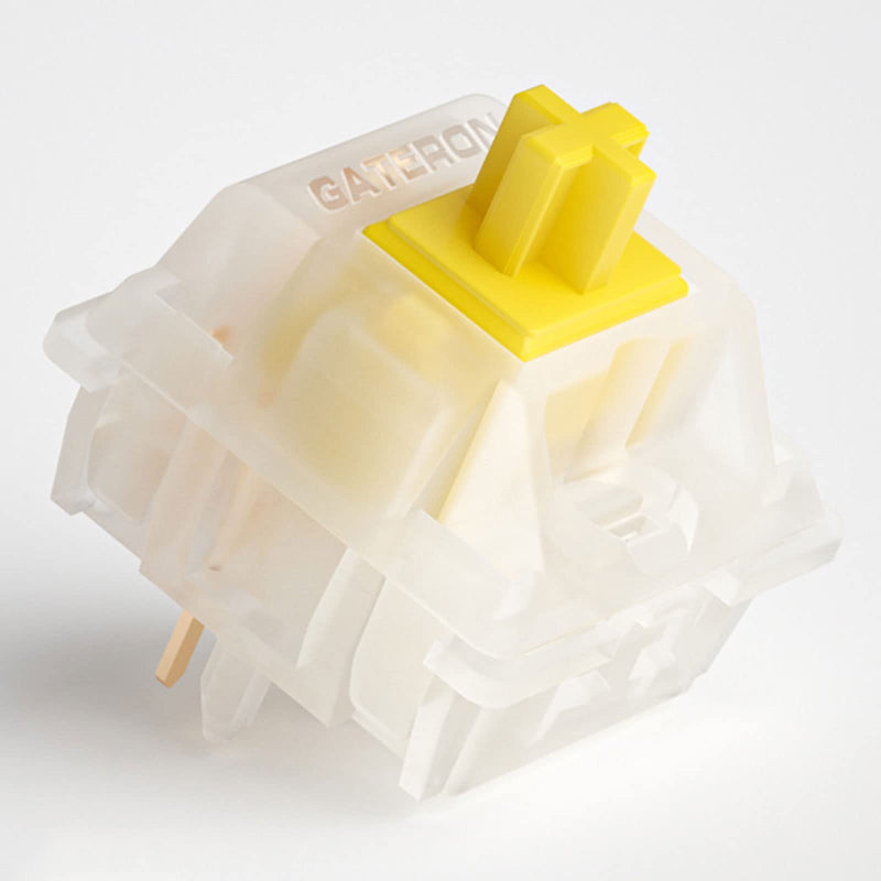  [AUSTRALIA] - Gateron Milky Yellow Pro Pre-lubed Switches, 5 Pin Linear Switches MX Mechanical Keyboard Switches 70 Pcs