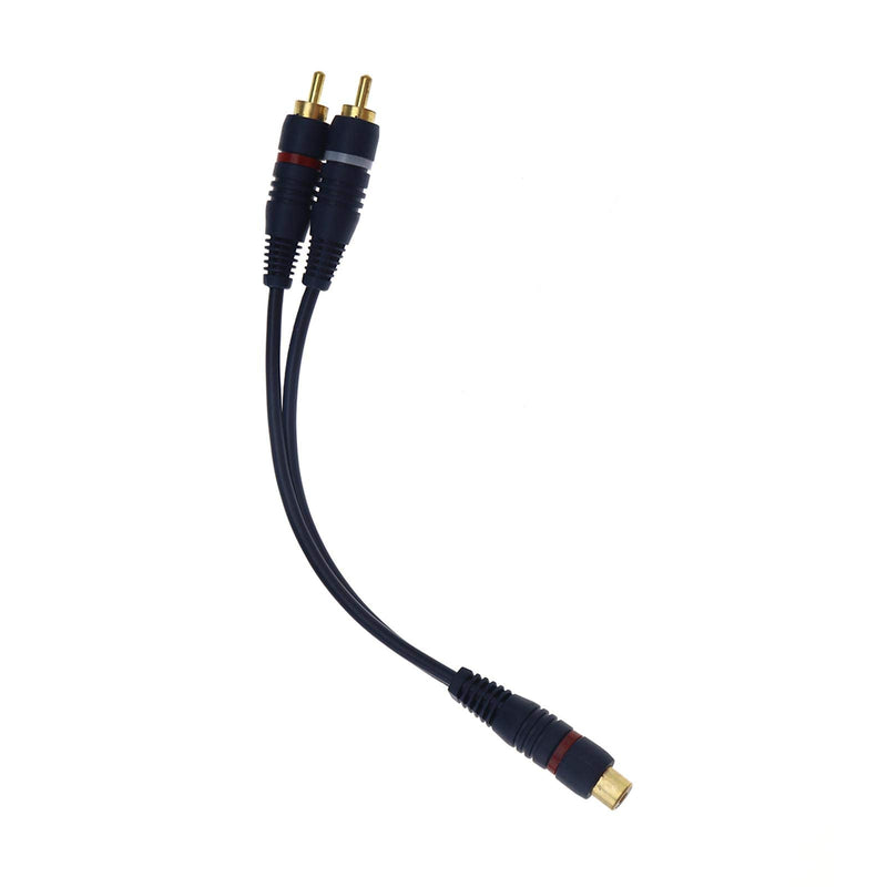  [AUSTRALIA] - SING F LTD 4X RCA 1 Female to 2 Male RCA Y Adapter Connector