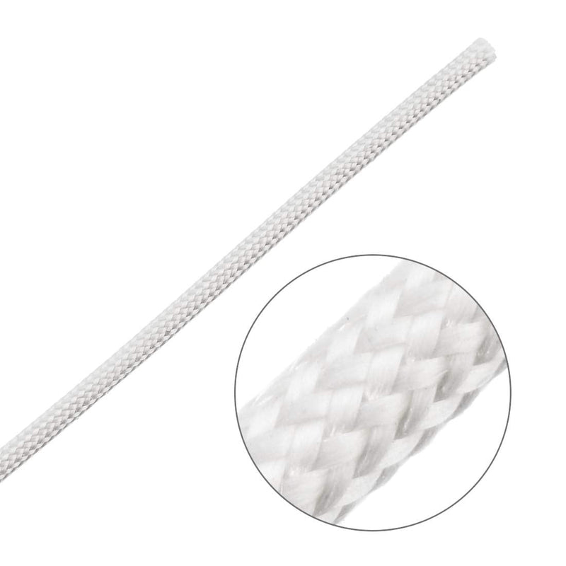  [AUSTRALIA] - uxcell Insulation Braid Sleeve, 33Ft-1mm High TEMP Silicone Fiberglass Sleeve White 1MM