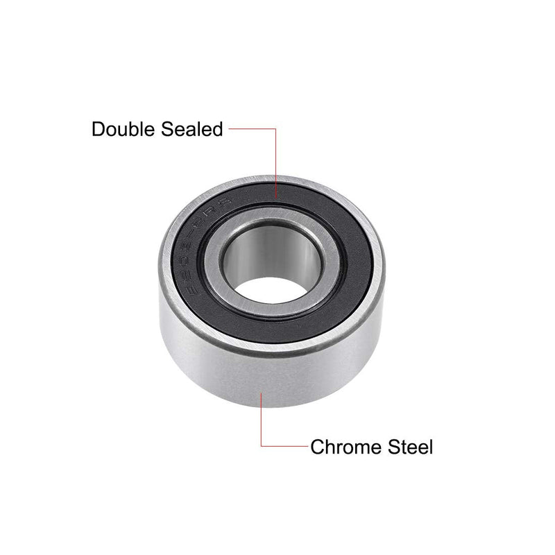  [AUSTRALIA] - uxcell 3203-2RS Angular Contact Ball Bearing 17x40x17.5mm Sealed Bearings 5203-2RS 2pcs