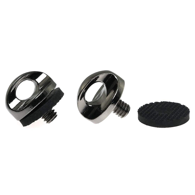  [AUSTRALIA] - E-outstanding Camera Neck Strap Screw Holder 2PCS 1/4Inch Camera Screw With Rubber Washer for Quick Release Wrist Strap Sling