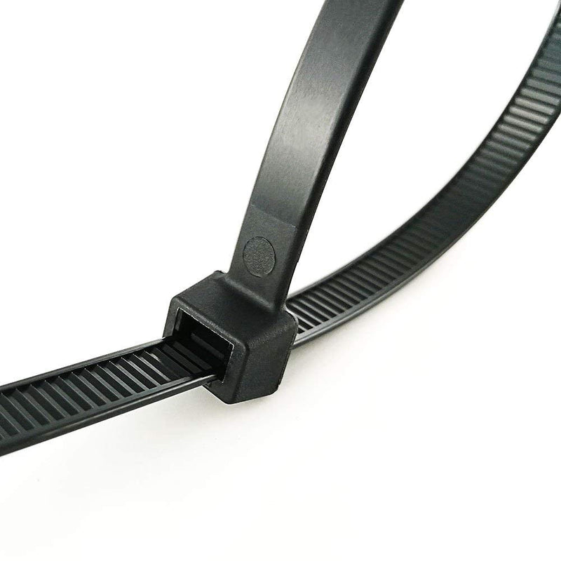  [AUSTRALIA] - 4x200MM Self Locking Nylon Cable Ties, 8” Standard Zip Tie Wire Strap Fastener, 500Pcs