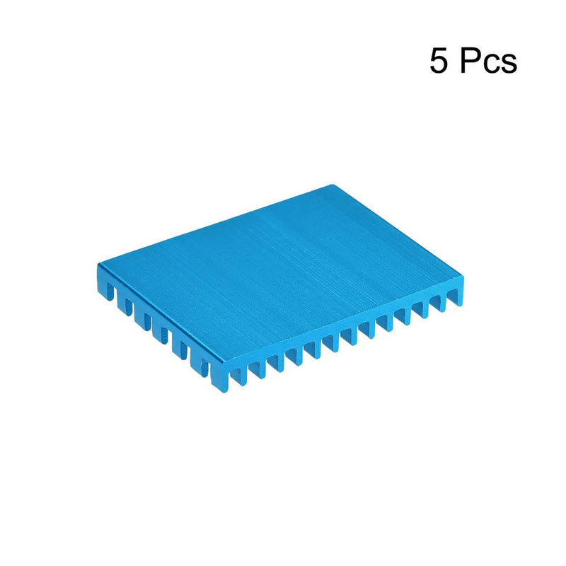 uxcell Electronic Radiators Heatsink for MOS GPU IC Chip Blue 30 x 40 x 5 mm 5pcs 30x40x5mm - LeoForward Australia