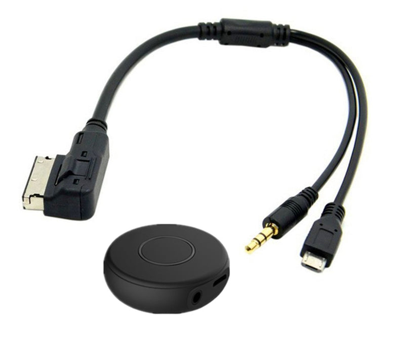 Bluetooth 4.1 Car Kits Compatible for MB, Wireless Interface AMI MDI MMI Receiver Music MP3 Adapter with Micro Port & 3.5mm AUX for Glk E C S ML SL CLA CLS SLK GL Series W211 W2 - LeoForward Australia