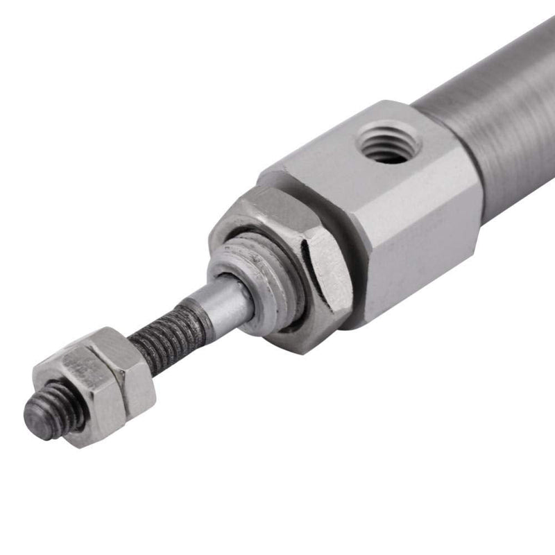  [AUSTRALIA] - CDJ2D10-100-B Pneumatic Mini Slim Air Cylinder 10mm Diameter 100mm Stroke Double-Acting Stainless Steel