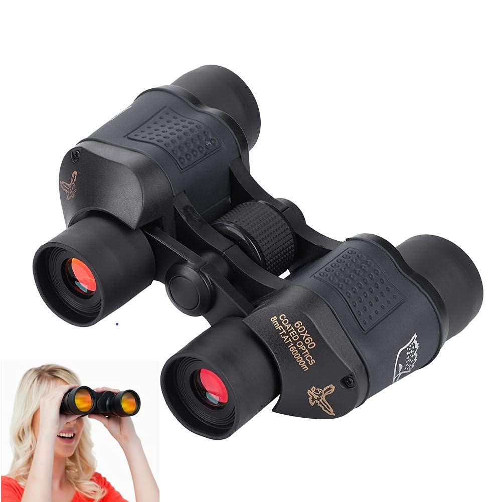  [AUSTRALIA] - Portable Pocket Binoculars, 60x60 Day/Night Binocular, High-Definition High Times Binocular for Outdoor Sport Bird Watching Mountaineering Football Sightseeing