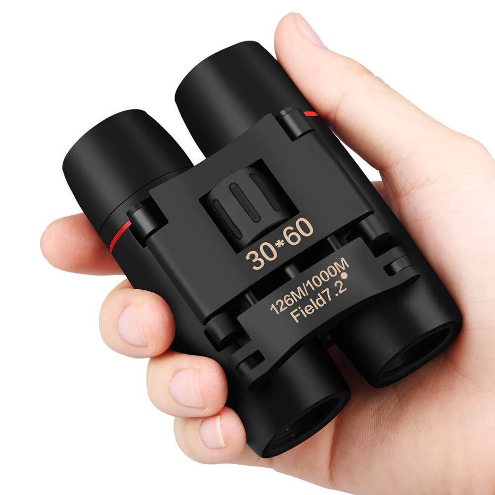  [AUSTRALIA] - 30x60 Mini Compact Binoculars for Kids and Adults, Portable Pocket Foldable Binoculars for Waterproof Bird Watching, Mountaineering, Outdoor Hunting