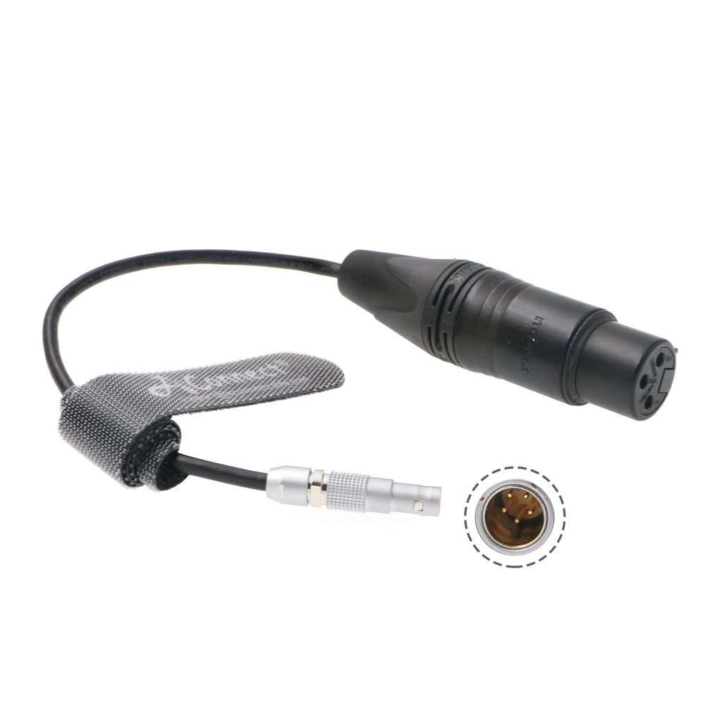  [AUSTRALIA] - Audio-Cable for ZCAM E2 Camera 00 5 Pin Male to Original XLR 3 Pin Female 15CM AConnect Straight 5 Pin