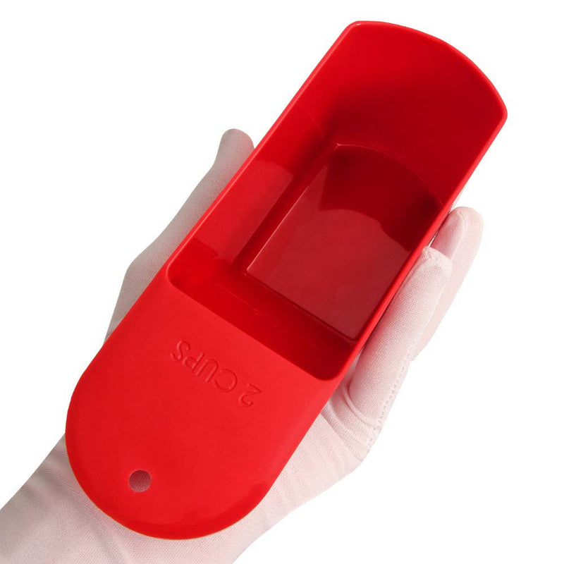 Roots & Branches Two-Cup Measuring Scoop, 2, Red - LeoForward Australia