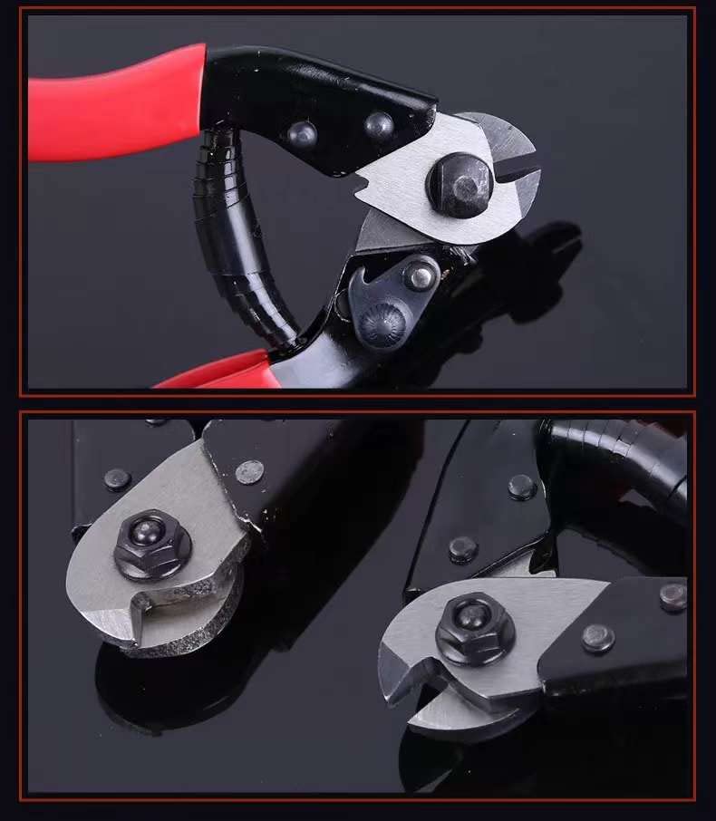  [AUSTRALIA] - NTPKS Steel Wire Cutter for both soft and hard steel cable or wire rope or spring wire+ 5Pcs of 3/16" Cable Wire Ferrules + 5Pcs Bike Brake Cable Cap End Tips