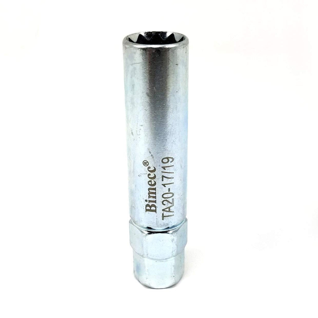  [AUSTRALIA] - BIMECC TA20-17/19 10-Spline Lug Nut Tool Key, Passenger w/ 17mm & 19mm Hex Drive