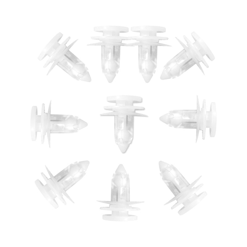 Lantee 50 Pcs White Nylon Door Trim Panel Retainer Clips Fasteners Replacement for Jeep 6505539-AA & 5012874-AA - LeoForward Australia