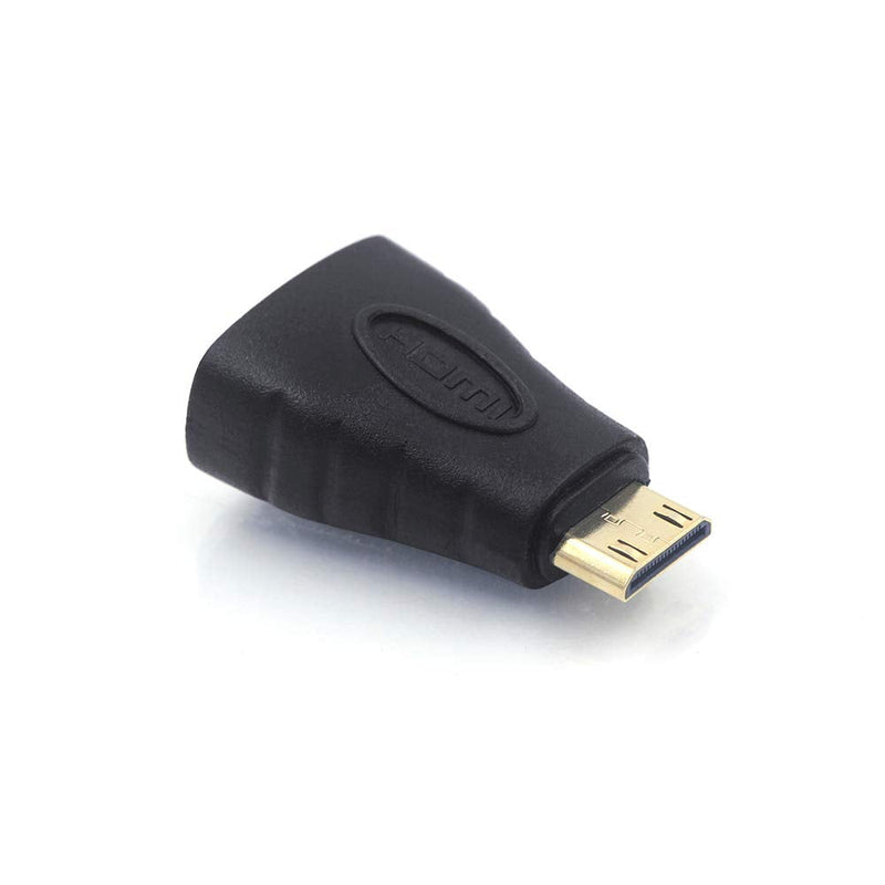  [AUSTRALIA] - HDMI Mini Adapter,VCE Gold Plated Mini HDMI Male to Standard HDMI Female Adapter 4K Compatible for Raspberry Pi Zero W, Camera, Camcorder, DSLR, Tablet, Video Card