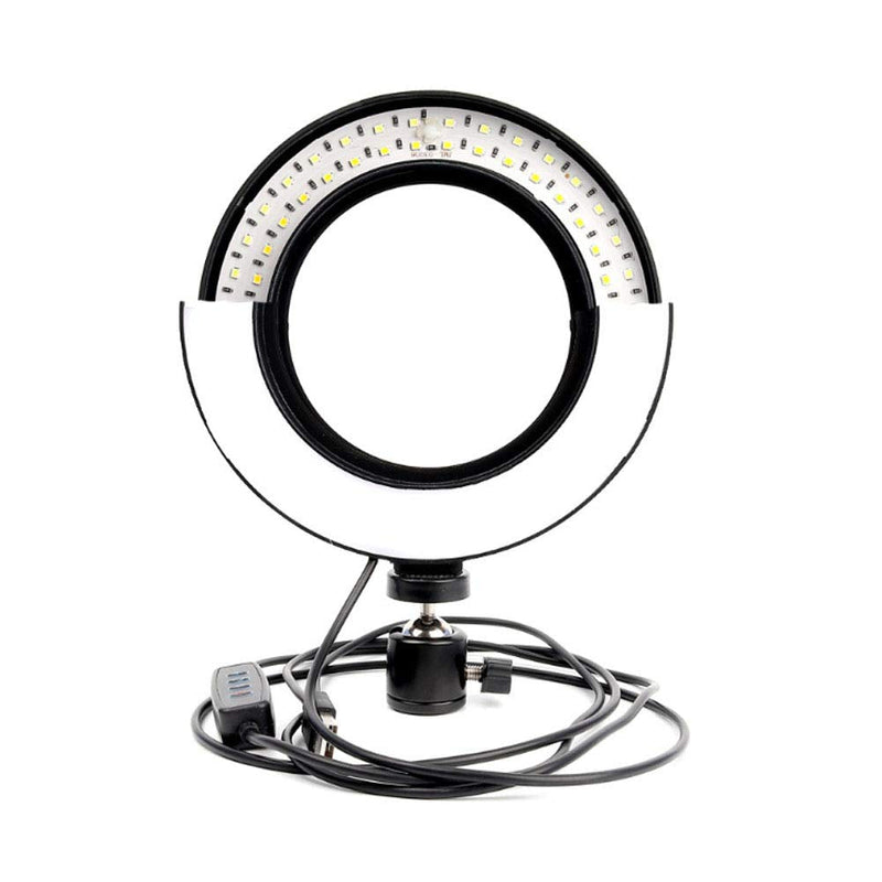  [AUSTRALIA] - Walway 6 Inches LED Selfie Ring Light with Hot Shoe Adapter for Live Stream/ Makeup/ YouTube Video/ Photography, 3 Light Modes