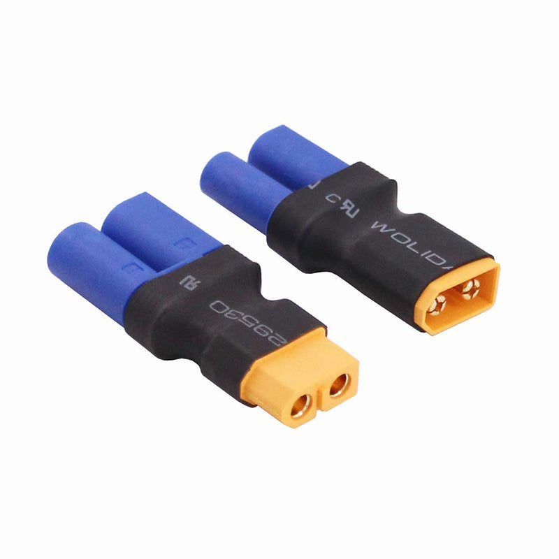  [AUSTRALIA] - OliRC 4pcs No Wires Connector: XT60 XT-60 to EC5 Male Female Connector Adapter(C154-4)