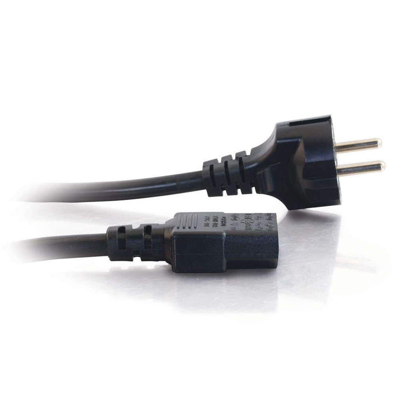  [AUSTRALIA] - C2G Power Cord, European Power Cord, 14 AWG, Black, 8.2 Feet (2.5 Meters), Cables to Go 03138 2.5M European Power Cord