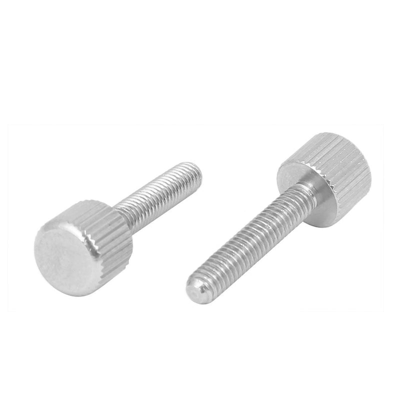  [AUSTRALIA] - uxcell Computer PC Case M4 x 20mm Stainless Steel Flat Head Knurled Thumb Screw 15pcs