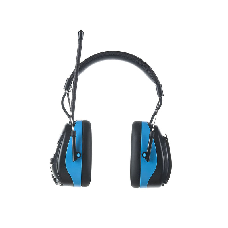  [AUSTRALIA] - PROTEAR Digital AM FM Radio Headphones, 25dB NRR Ear Protection Safety Ear Muffs Light Blue