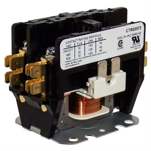  [AUSTRALIA] - OEM Replacement for American Standard Double Pole / 2 Pole 30A Condenser Contactor Relay CTR02573