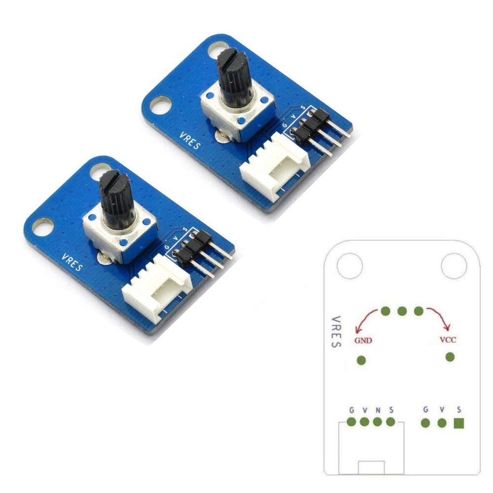  [AUSTRALIA] - Wixine 2Pcs 10K Ohm Rotary Potentiometer Module for Arduino UNO PIC AVR MCU DSP