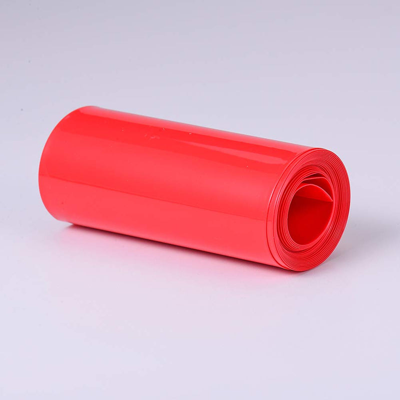 Othmro Battery Shrink Wrap PVC Heat Shrink Tubing Flat Width 85mm, Length 2m for Big Battery Pack Power Red 85mm/3.35"x2m/6.56ft - LeoForward Australia