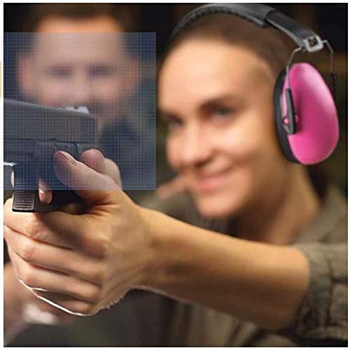  [AUSTRALIA] - Ear Muffs Noise Protection - Pink Hearing Protection and Noise Cancelling Reduction Safety Ear Muffs, Fits Children and Adults for Shooting, Hunting, Woodworking, Gun Range, Mowing, and More by MEDca