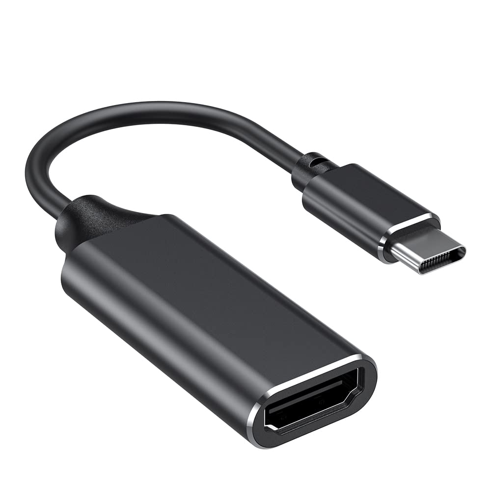  [AUSTRALIA] - USB C to HDMI Adapter 4K for Mac OS, Type-C to HDMI Adapter [Thunderbolt 3], Compatible with MacBook Pro 2019/2018/2017, MacBook Air, Galaxy, Dell XPS, Pixelbook, Microsoft and More (1 Pack) 1 pack Black