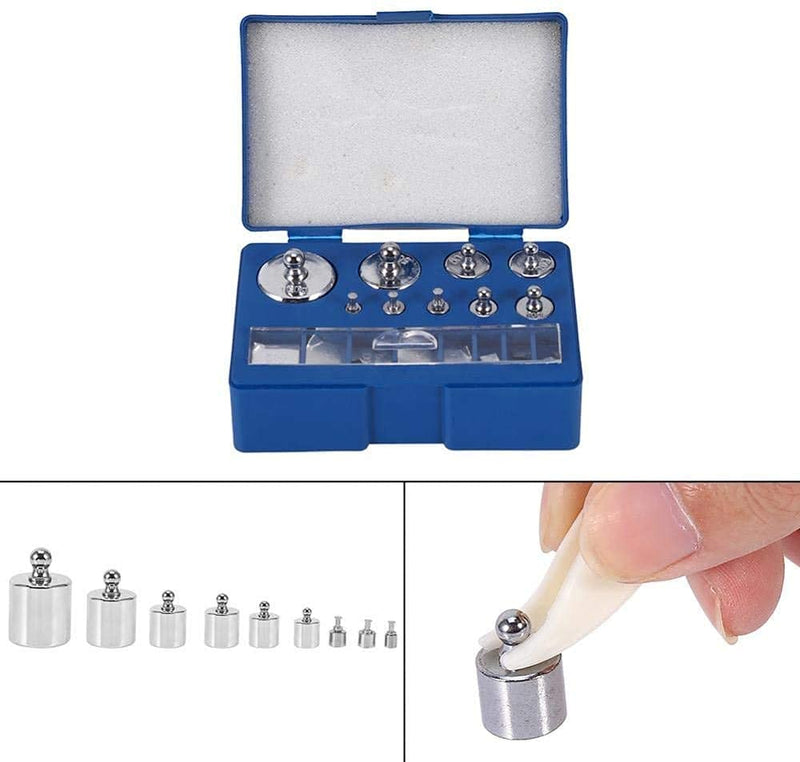  [AUSTRALIA] - 17 pieces calibration weight, 10mg-100g precision calibration gram scales weight set with calibration weight tweezers for digital jewelry scales laboratory study weights