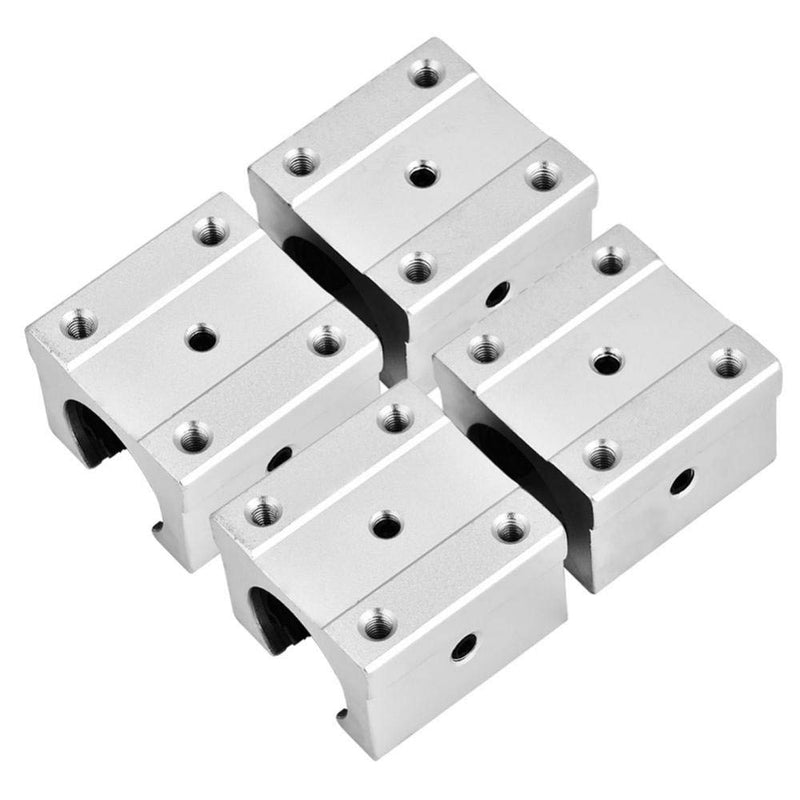  [AUSTRALIA] - 4pcs Linear Bearing Pillow Block, 16mm SBR16UU Open Linear Motion Bearing Block Slide for CNC Part