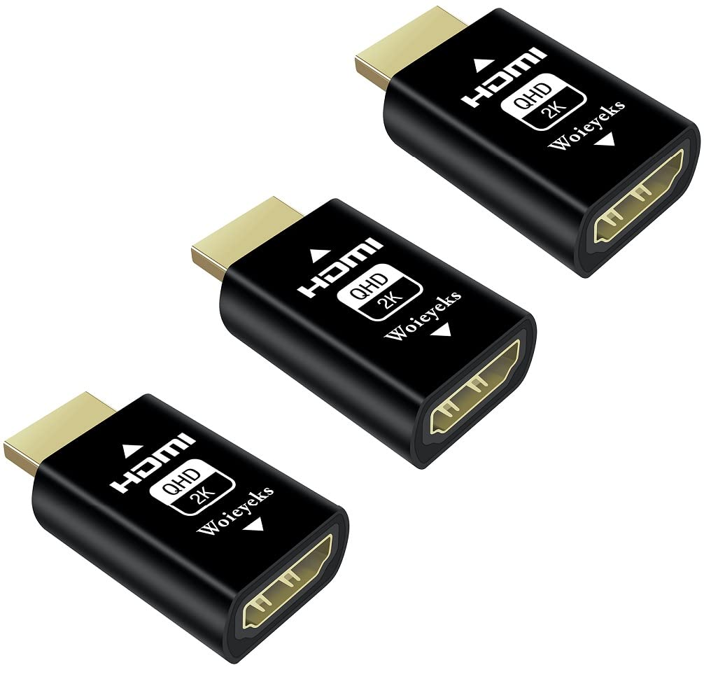  [AUSTRALIA] - HDMI EDID Emulator Passthrough for with KVM Switches,Video splitters,Extenders,AV Receiver, Emulator Adapter Recommend 1080P@60fps -3 Pack 1080P-3 Pack