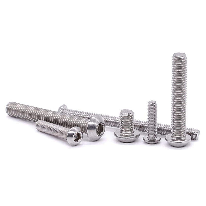  [AUSTRALIA] - 5/16-18 x 1-1/2" Button Head Socket Cap Bolts Screws, 304 Stainless Steel 18-8, Full Thread, Coarse Thread, Allen Hex Drive, 20 PCS 5/16-18 x 1-1/2"