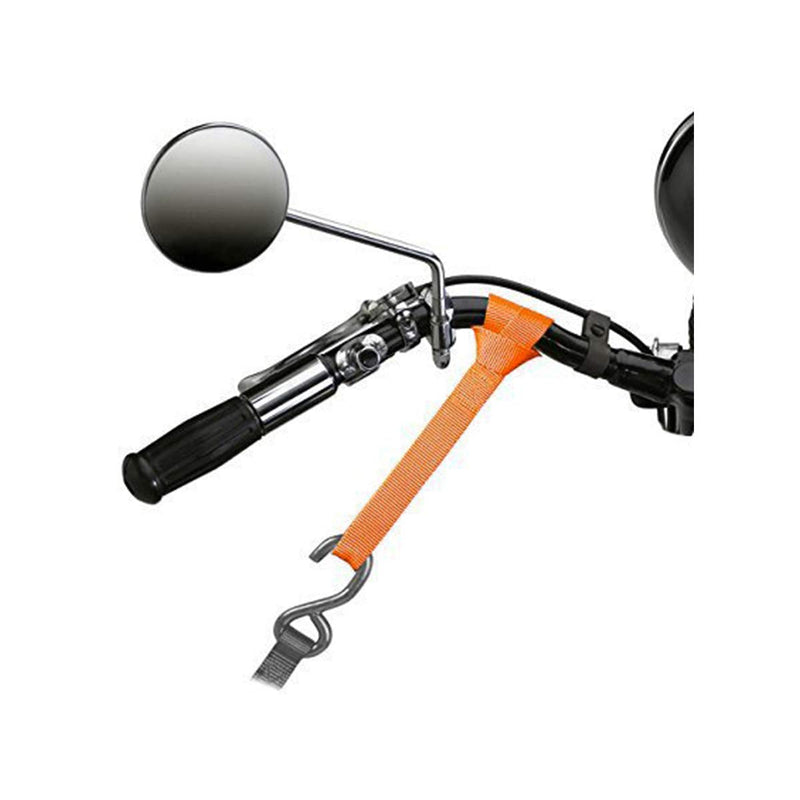  [AUSTRALIA] - XSTRAP STANDARD Soft Loop Tie-Down Straps 8PK 1-1/16 x 18 inches - 3600LB Breaking Strength, Loops for Securing Trailering of Bikes, ATV, UTV, Motorcycles, Scooters, Dirt Bikes, Lawn Equipment, Orange