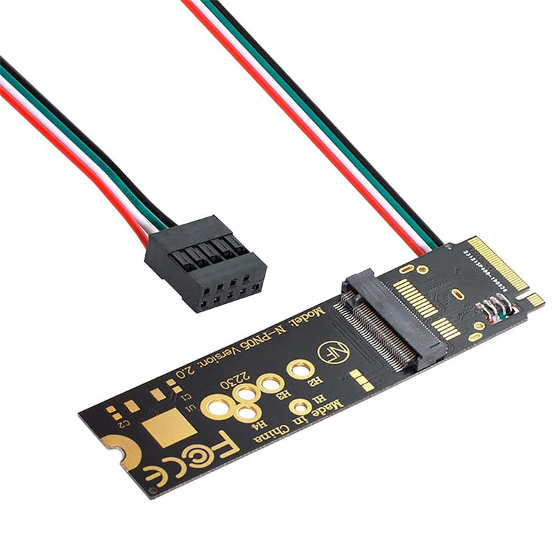  [AUSTRALIA] - Xiwai Wireless NGFF A/E-Key WiFi Card to M.2 NGFF Key-M NVME SSD Adapter for AX200 WiFi 6 Bluetooth 5.1 3165AC to NGFF
