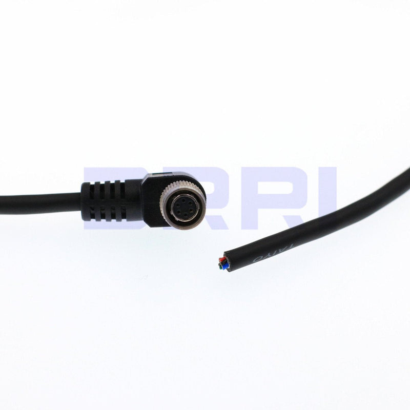  [AUSTRALIA] - DRRI Hirose 6 Pin Female(HR10A-7P-6S) High Flex Cable for Basler GIGE AVT CCD Camera (Right Angle Cable) Right Angle Cable