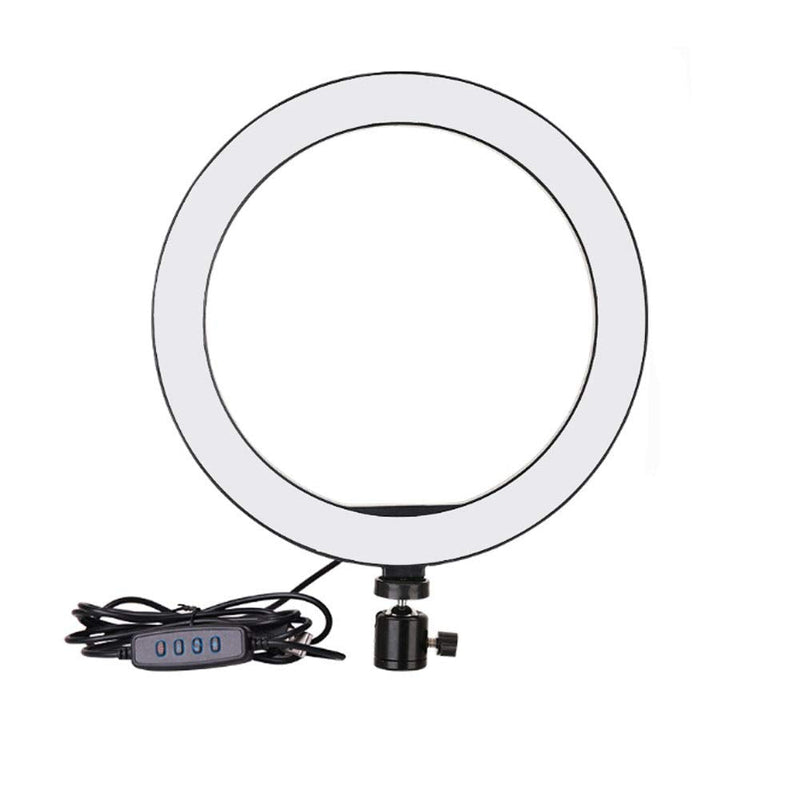  [AUSTRALIA] - Walway 6 Inches LED Selfie Ring Light with Hot Shoe Adapter for Live Stream/ Makeup/ YouTube Video/ Photography, 3 Light Modes