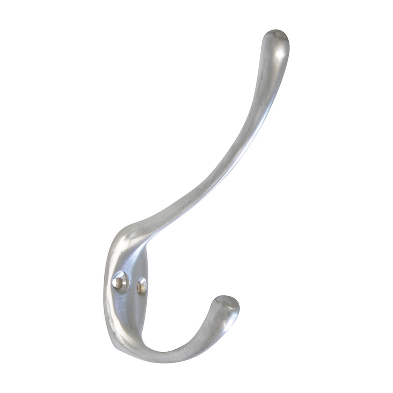 RCH Hardware HK-BR2564-60 Brass Wall Hook, 2.4 Inch, Satin Chrome - LeoForward Australia