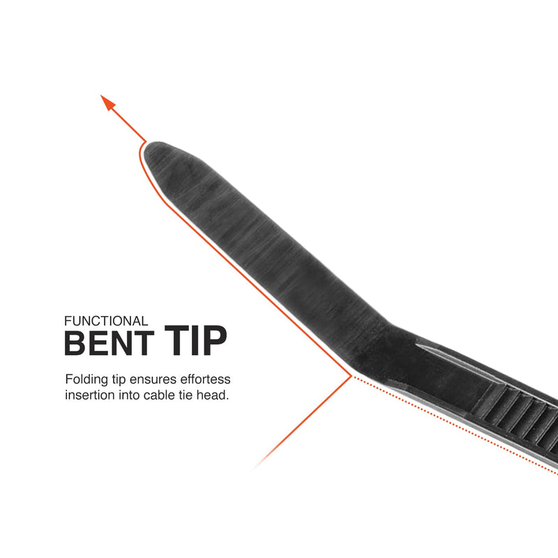 [AUSTRALIA] - TR Industrial Multi-Purpose UV Resistant Black Cable Ties, 12 inches, 100 Pack 12"